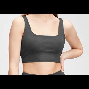 NWT GAPFit Brushed Jersey Squareneck Longline Sports Bra